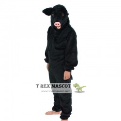 Animal Black pig Mascot Costume for Adult