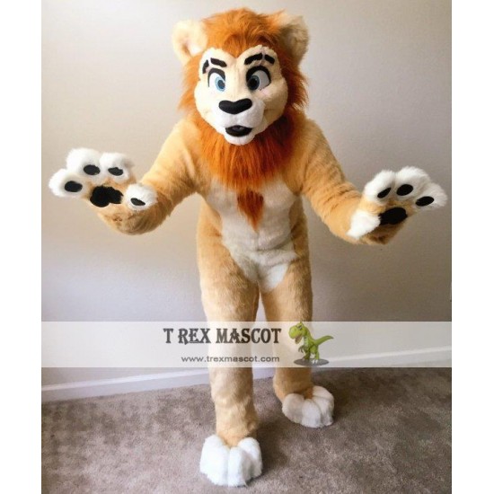 Adult Lion Mascot Costume