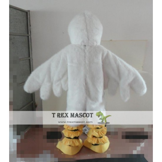 Cartoon White Bird Mascot Costume Cartoon White Bird Mascot Costume