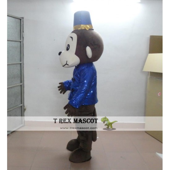 Blue Monkey Mascot Costume Blue Monkey Mascot Costume
