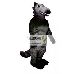 Cool Black Dinosaur Mascot Costume