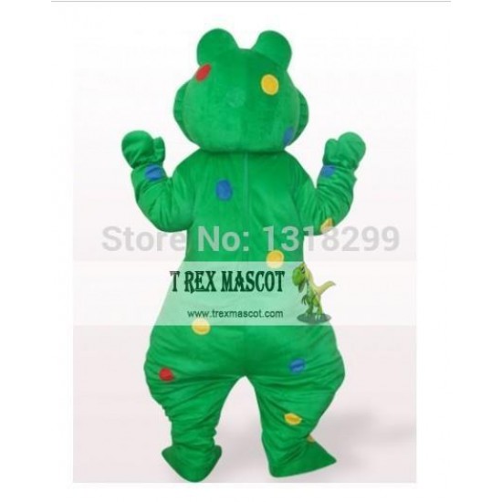 Colorful Frog Prince Mascot Costume Colorful Frog Prince Mascot Costume