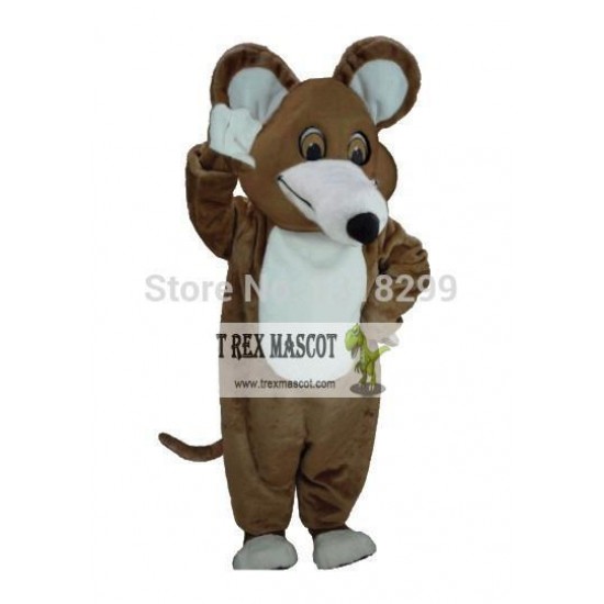 Brown Mouse Mascot Costume Brown Mouse Mascot Costume