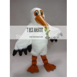 White Paulie Pelican Mascot Costume
