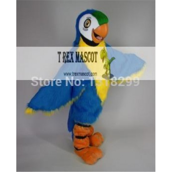 Blue Macaw Mascot Costume Blue Macaw Mascot Costume