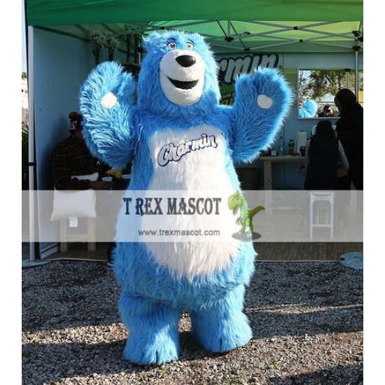 Blue Bear Mascot Costume Blue Bear Mascot Costume