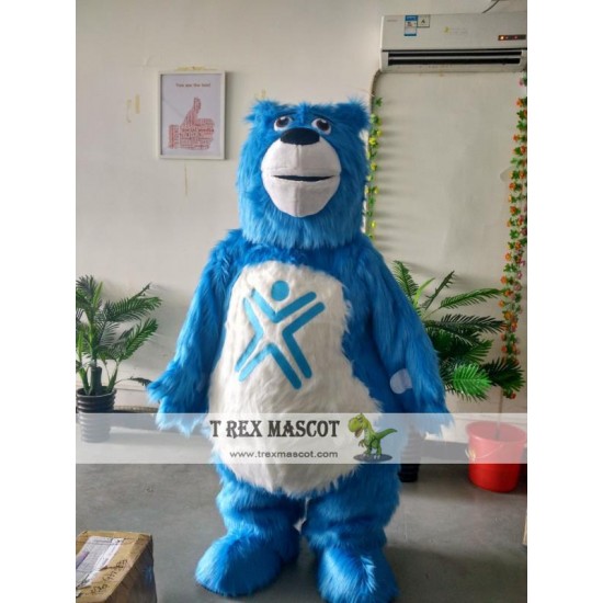 Blue Bear Mascot Costume Blue Bear Mascot Costume