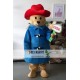 Cartoon Bear Hat Mascot Costume Celebration Carnival Outfit Cartoon Bear Hat Mascot Costume Celebration Carnival Outfit