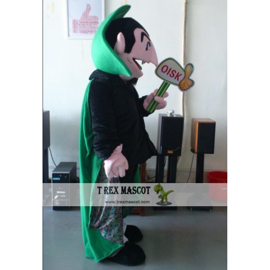 Court Von Count Mascot Costume Celebration Carnival Outfit Court Von Count Mascot Costume Celebration Carnival Outfit