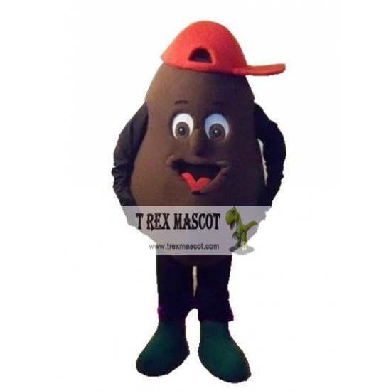 Black Chocolate Mascot Costumes Coffee Beans Black Chocolate Mascot Costumes Coffee Beans