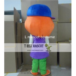 Girl Mascot Red Hair Plush Cartoon Costume