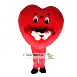 Red Heart Love Mascot Costume Love Heart Mascot Cosplay Costume