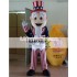 Adult American Old Man Magician Mascot Costume