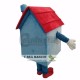Mascot Blue House Cartoon Mascot Costume Mascot Blue House Cartoon Mascot Costume