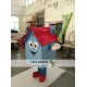 Mascot Blue House Cartoon Mascot Costume Mascot Blue House Cartoon Mascot Costume