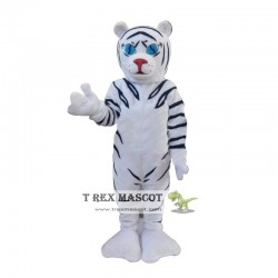 White Tiger Cartoon Mascot Mascot Christmas Mascot Mascot Costume