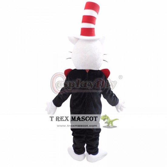 Animal Cat In The Hat Plush Adult Mascot Costume For Christmas Animal Cat In The Hat Plush Adult Mascot Costume For Christmas
