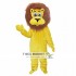 Animal Yellow Lion Plush Adult Mascot Costume For Christmas