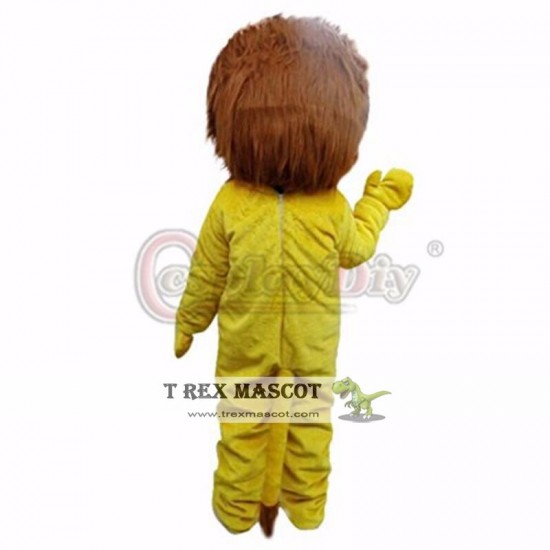 Animal Yellow Lion Plush Adult Mascot Costume For Christmas Animal Yellow Lion Plush Adult Mascot Costume For Christmas