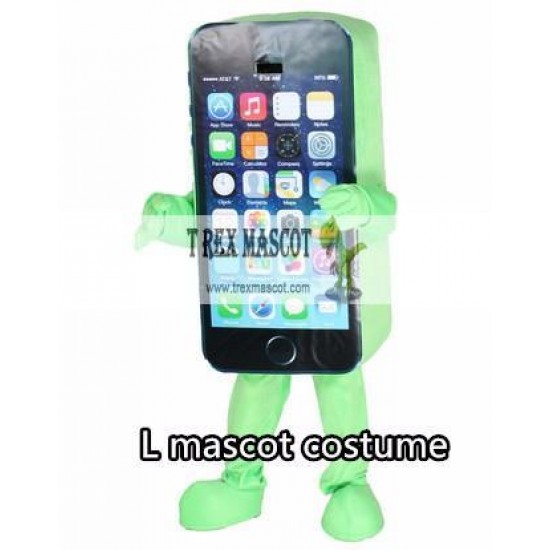 Cell Phone Apple Iphone 5C Mascot Costume Cell Phone Apple Iphone 5C Mascot Costume