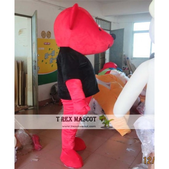 Bear Costume Adult Red Bear Mascot Costume Bear Costume Adult Red Bear Mascot Costume