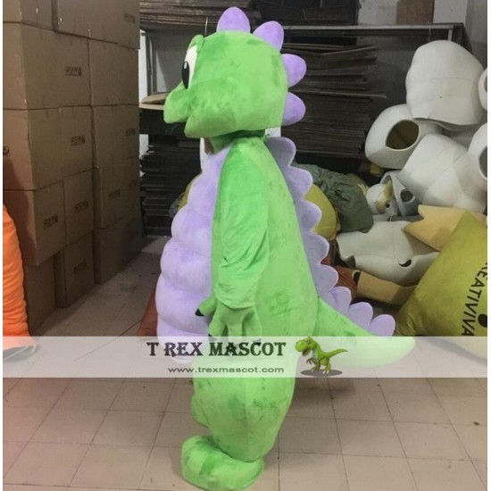 Green Dino Mascot Costume For Adult Dinosaur Costume