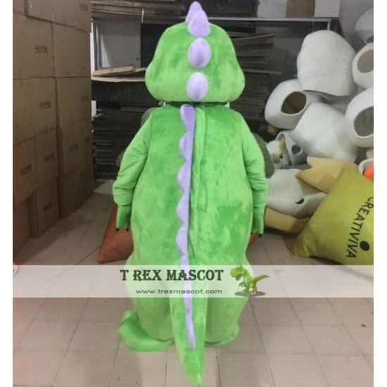 Green Dino Mascot Costume For Adult Dinosaur Costume