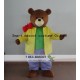 Adult Bear Costume In Yellow Shirt Bear Mascot Costume Adult Bear Costume In Yellow Shirt Bear Mascot Costume