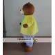 Adult Bear Costume In Yellow Shirt Bear Mascot Costume Adult Bear Costume In Yellow Shirt Bear Mascot Costume