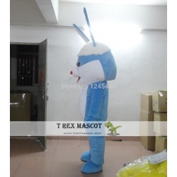 Adult Blue Bunny Mascot Costume