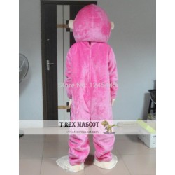 Pink Gorilla Mascot Adult Gorilla Mascot Costume