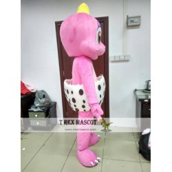 Pink Dino Mascot Dino Costume Dino Mascot Costume For Adult