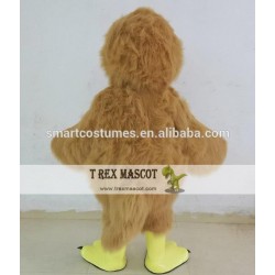 Furry Brown Rooster Costume Adult Rooster Mascot Costume
