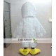 Adult White Furry Pelican Mascot Costume Adult White Furry Pelican Mascot Costume