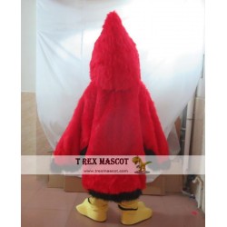 Furry Red Bird Mascot Costume Adult Parrot Costume