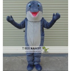 Grey Dolphin Mascot Costume Adult Dolphin Mascot