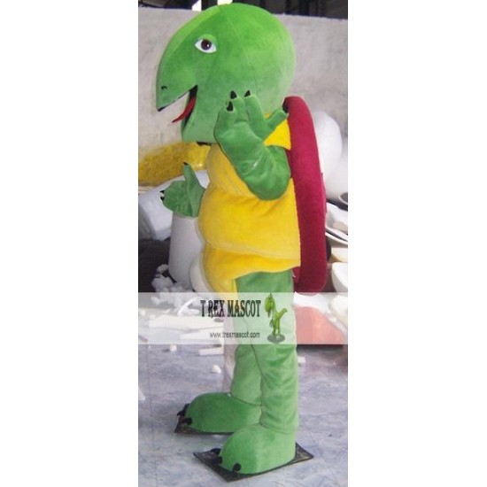 Adult Green Sea Turtle Mascot Costume