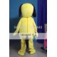 Adult Yellow Puppy Dog Mascot Costume With Black Ears Adult Yellow Puppy Dog Mascot Costume With Black Ears