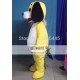 Adult Yellow Puppy Dog Mascot Costume With Black Ears Adult Yellow Puppy Dog Mascot Costume With Black Ears