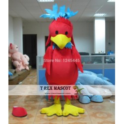 Adult Red Chick Mascot Costume