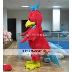 Adult Red Chick Mascot Costume