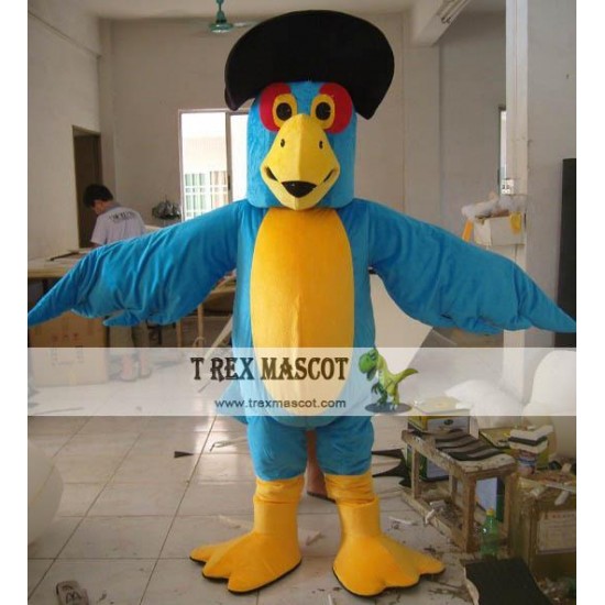 Blue Parrot Mascot Costume For Adult Blue Parrot Mascot Costume For Adult