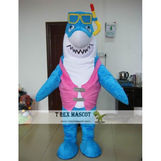 Blue Shark Mascot Costume For Adult Blue Shark Mascot Costume For Adult