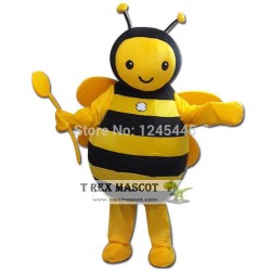 Yellow Honey Bee Mascot Costume For Adults