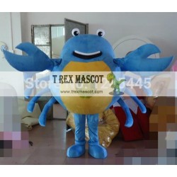 Carnival Adult Blue Crab Mascot Costume