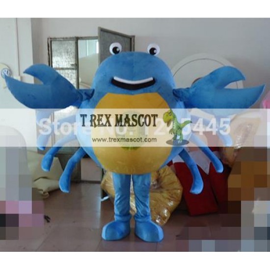 Carnival Adult Blue Crab Mascot Costume Carnival Adult Blue Crab Mascot Costume