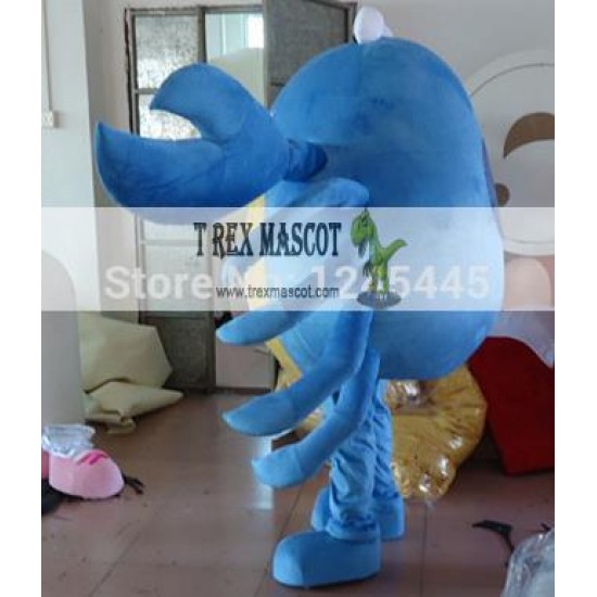 Carnival Adult Blue Crab Mascot Costume Carnival Adult Blue Crab Mascot Costume