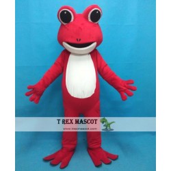Carnival Adult Red Frog Costume Mascot