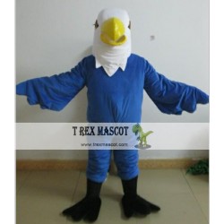 Blue / Black Eagle Mascot Costume For Adult