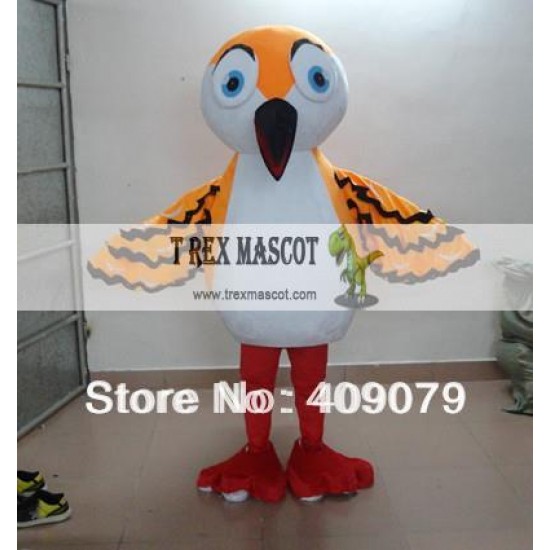 Adult Orange Bird Mascot Costume